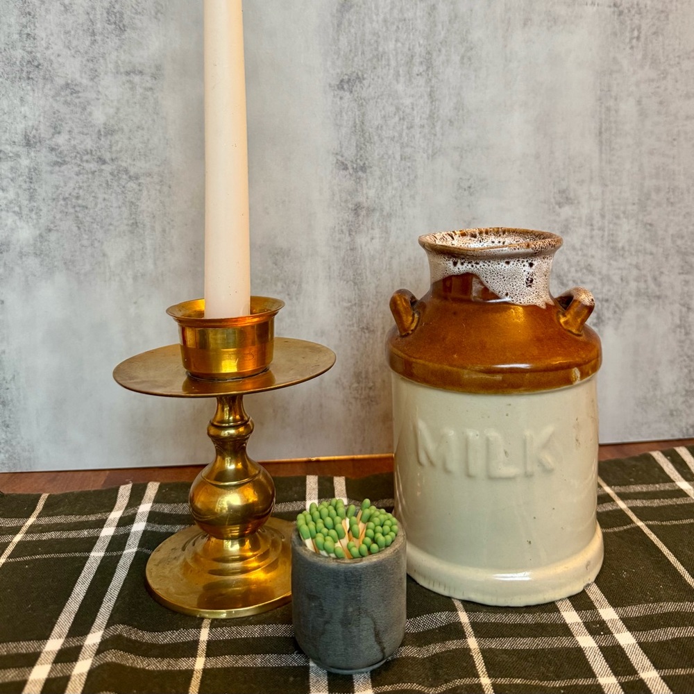 Vintage Brass Candle Holder